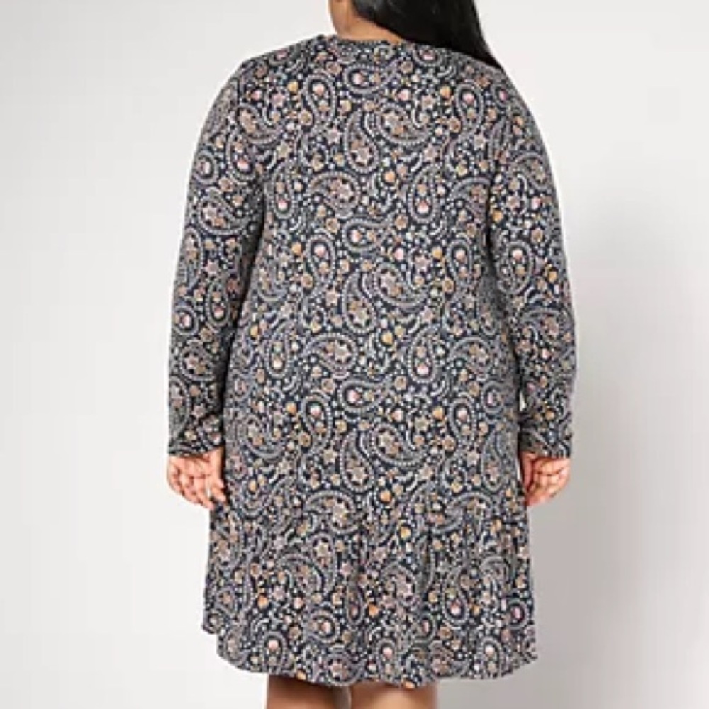 Cuddl Duds Seriously Soft Tiered Hem Lounge Dress - Picture 2 of 8